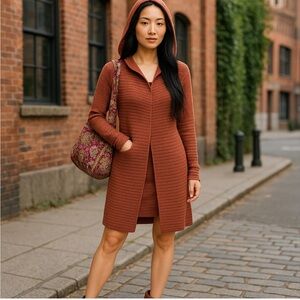 Forever 21 hooded burgundy cardigan !